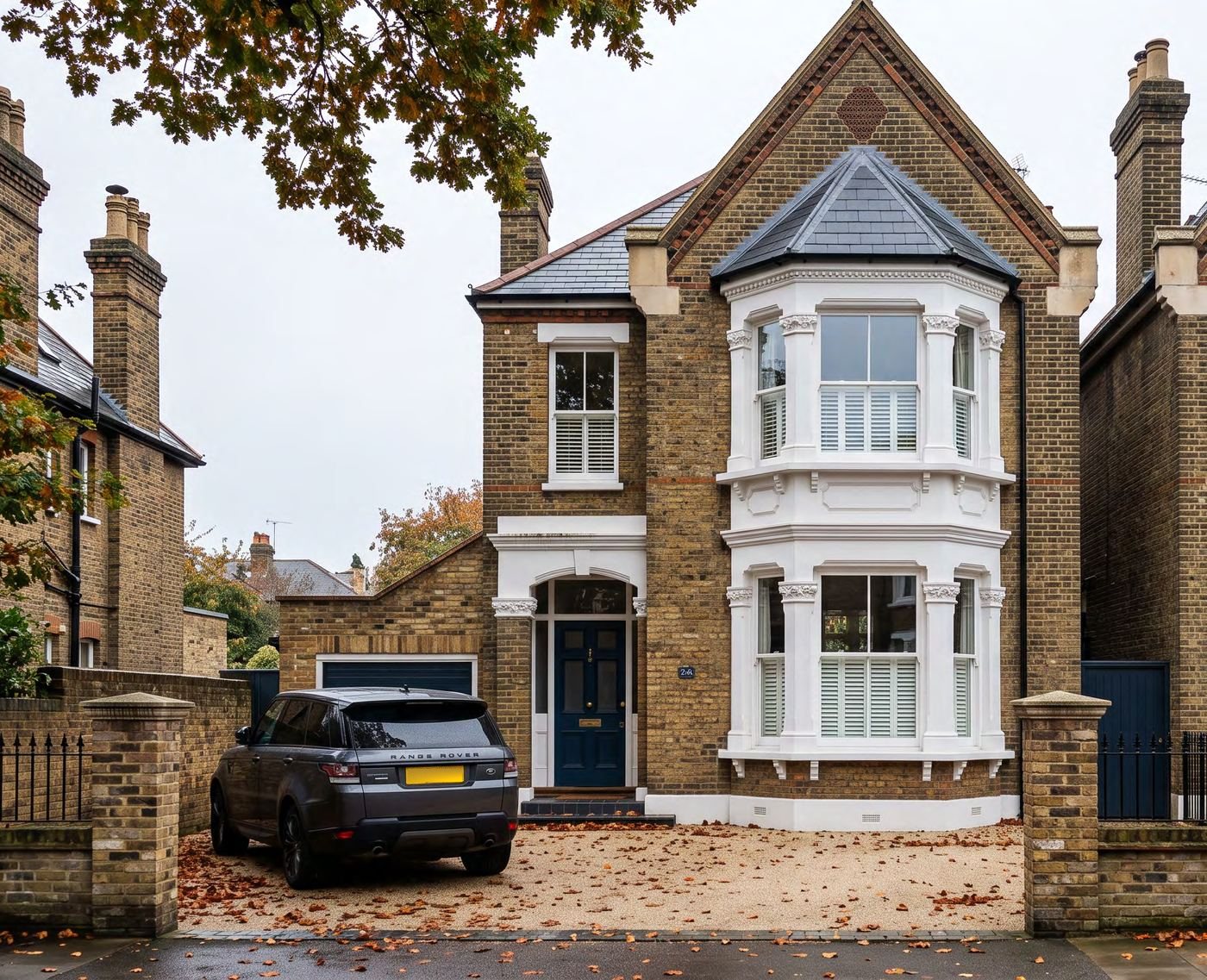 A handsome Victorian family home on a tree-lined street